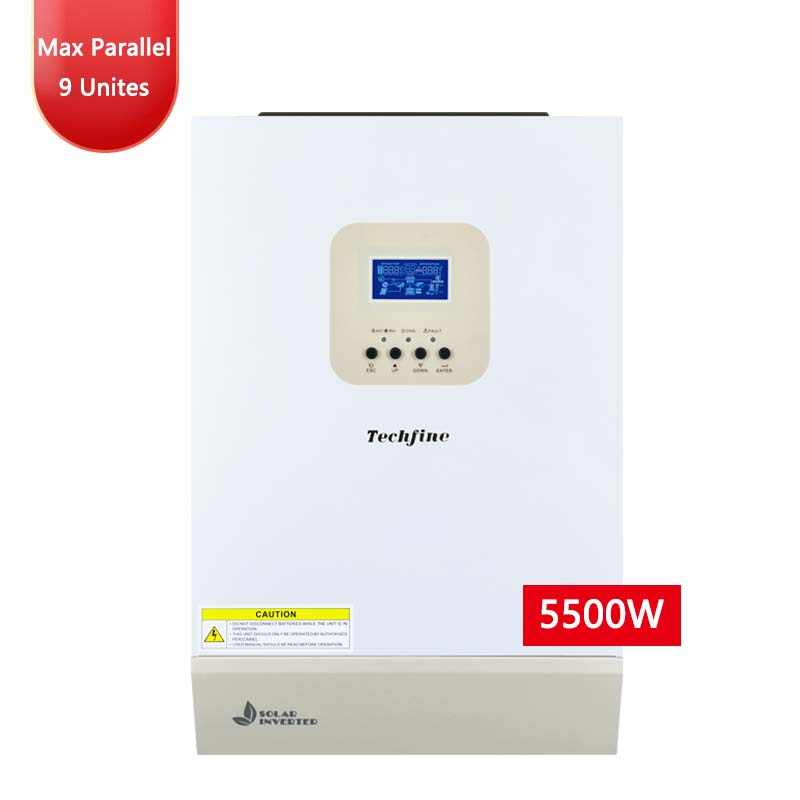 Techfine High Frequency 5.5KW/5.5KVA Off-Grid 100A MPPT High Pv From ...