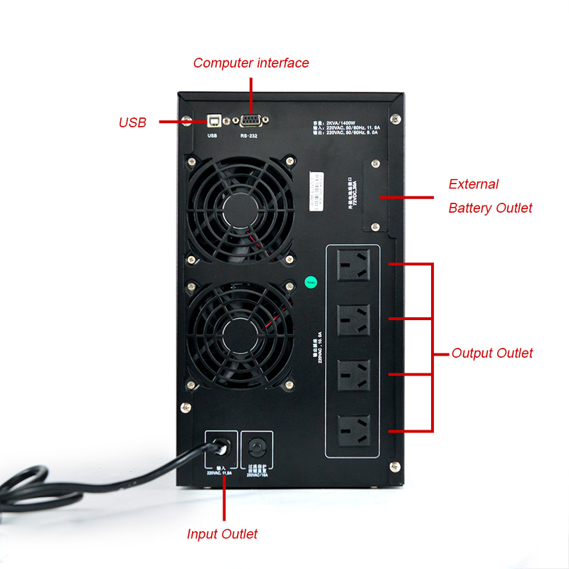 Uninterruptible Power Supply 6KVA 4800w Line Interactive UPS 220V Pure Sine Wave No Break UPS System