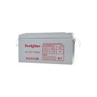 Techfine solar battery 12V 150AH Lead Acid Battery off grid