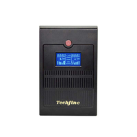 Techfine Uninterrupted Power Supply (UPS) 220V 1000VA 50Hz/60HZ 1200VA 720W Offline UPS for PC
