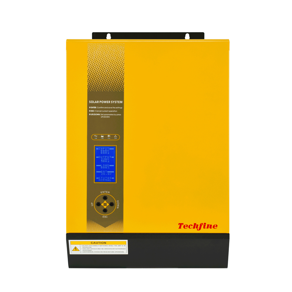 Techfine Hybrid Single Phase 2000kva 1800w Solar Inverter with Mppt Charge Controller