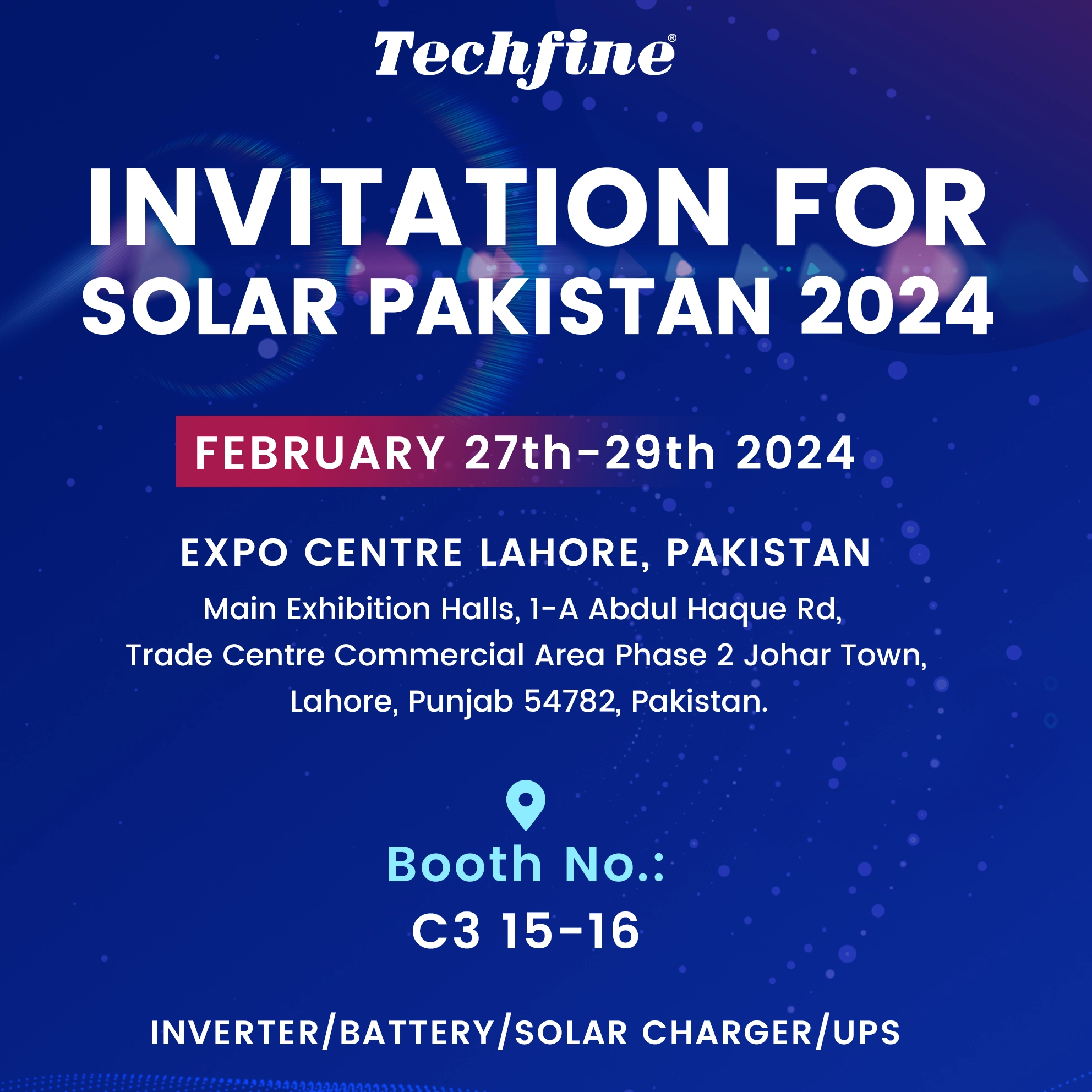 Join us at the Solar Energy Fair in Lahore, Pakistan!