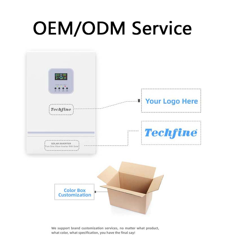 Techfine High Frequency 5.5KW/5.5KVA Off-Grid 100A MPPT High Pv