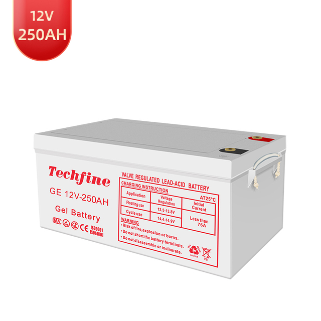 Techfine solar battery 12V 250AH Gel Battery off grid