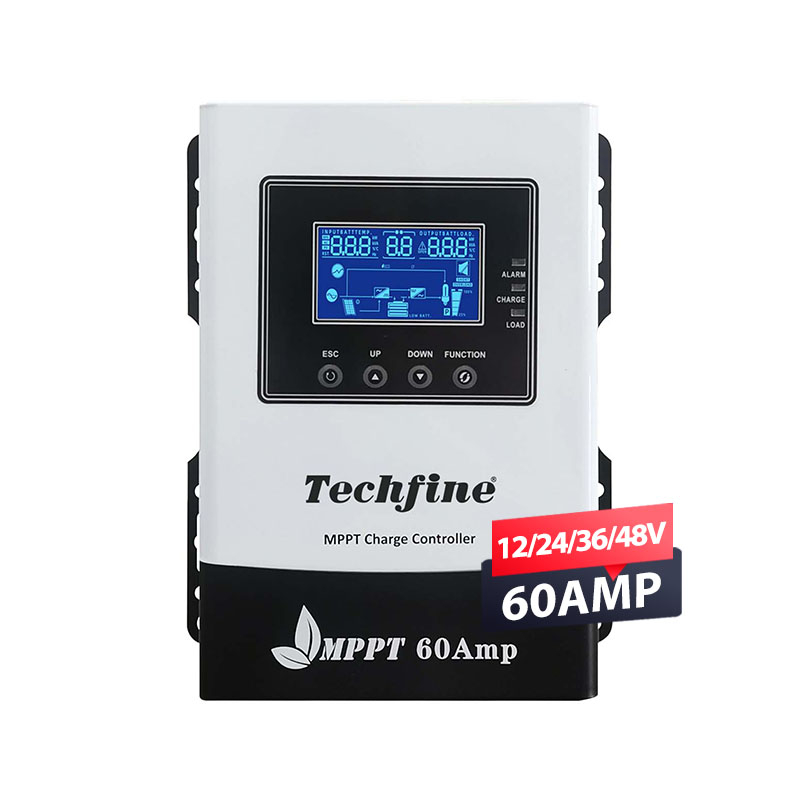 Techfine MPPT Solar Charge Controller 60a 12/24v/36v/48v for Solar System