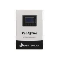 Techfine 80a MPPT Solar Charge Controller 12v/24v/36v/48v Adaptive